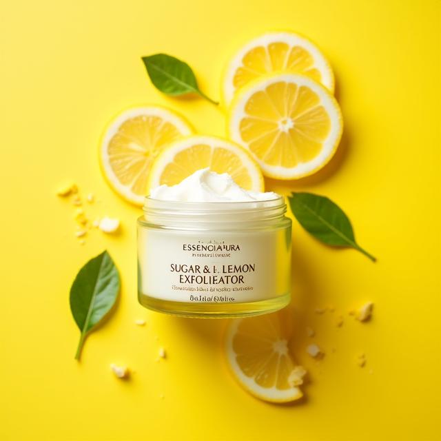 Esfoliante de Açúcar e Limão Essência Pura
