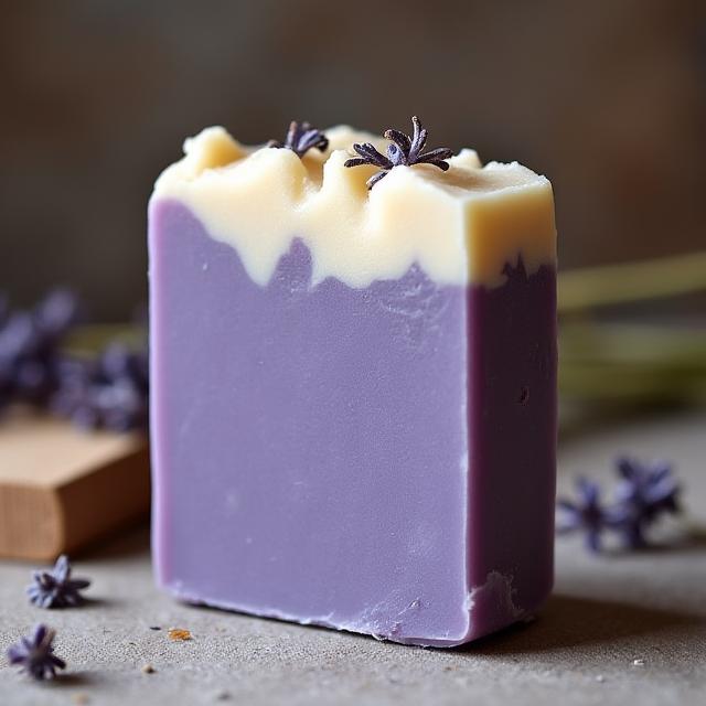 Sabonete Artesanal de Lavanda Essência Pura